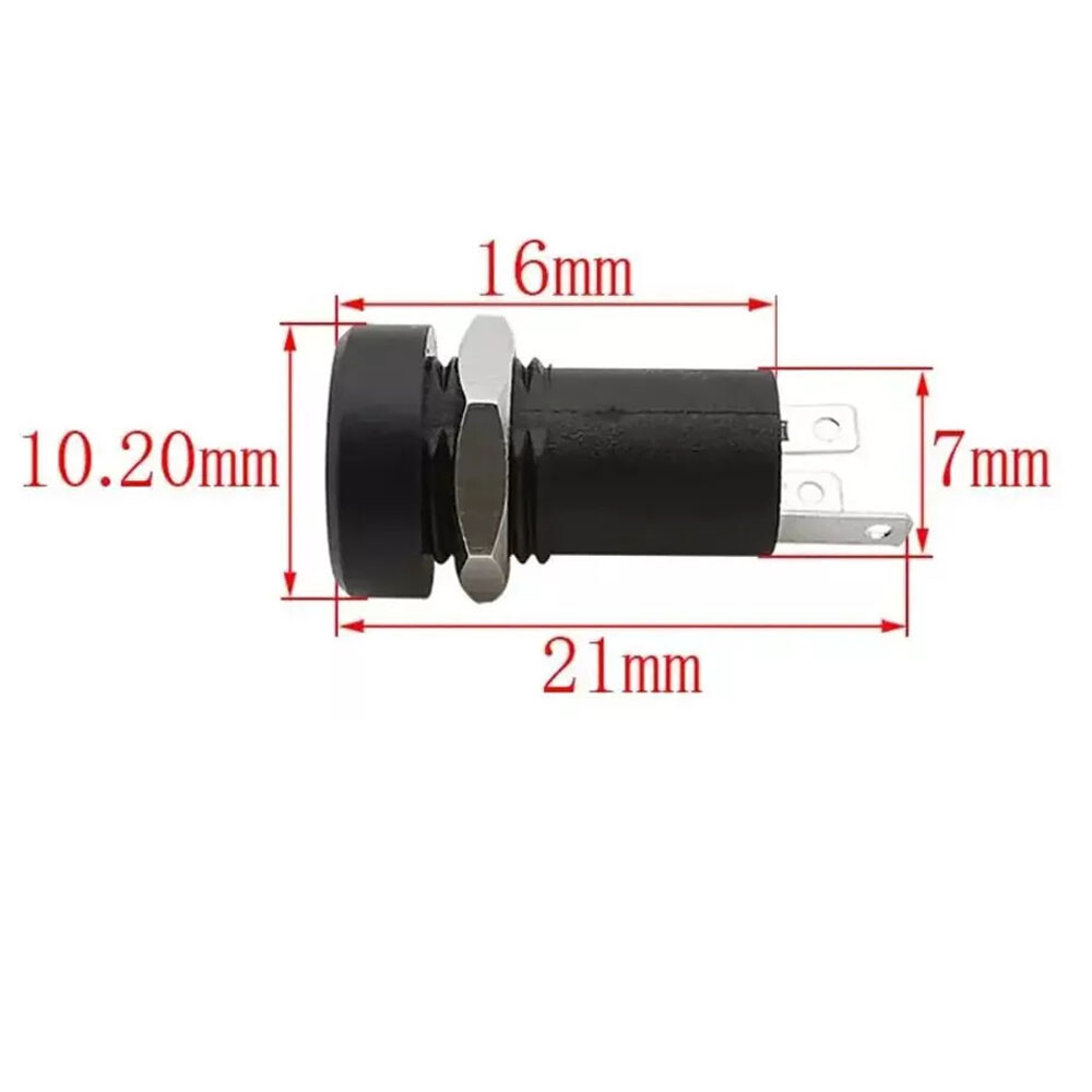 10x 3.5mm Audio Female Jack Socket 3-Pole Stereo Solder Panel Mount Adapter Nuts