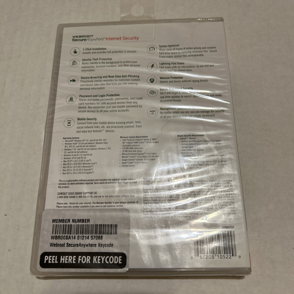 Webroot SecureAnywhere Internet Security - 3 Devices