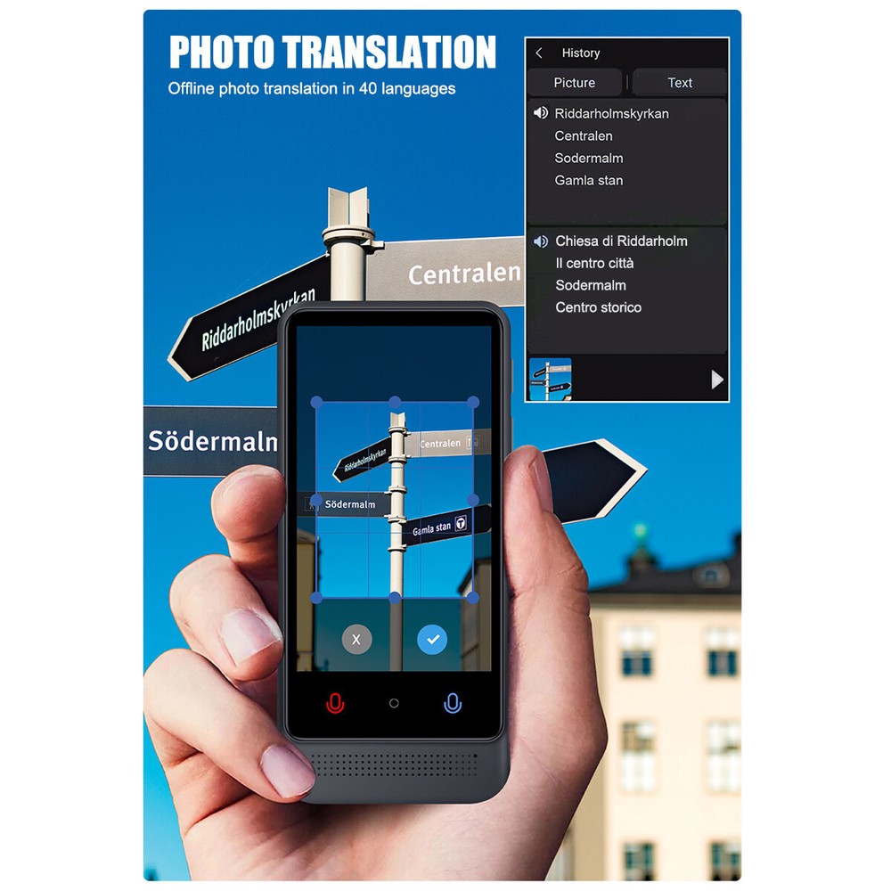 Two-Way 137+ Language Translator Touch Screen for Travel Business Learning US
