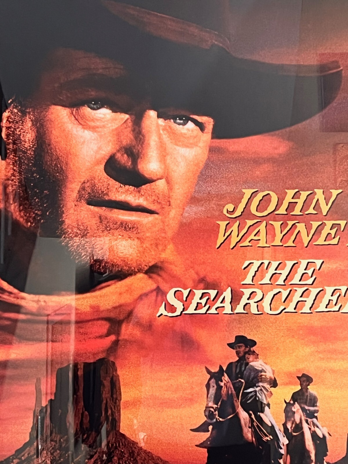 JOHN WAYNE - The Searchers LARGE Theater One Sheet Museum Framed-FREE SHIPPING
