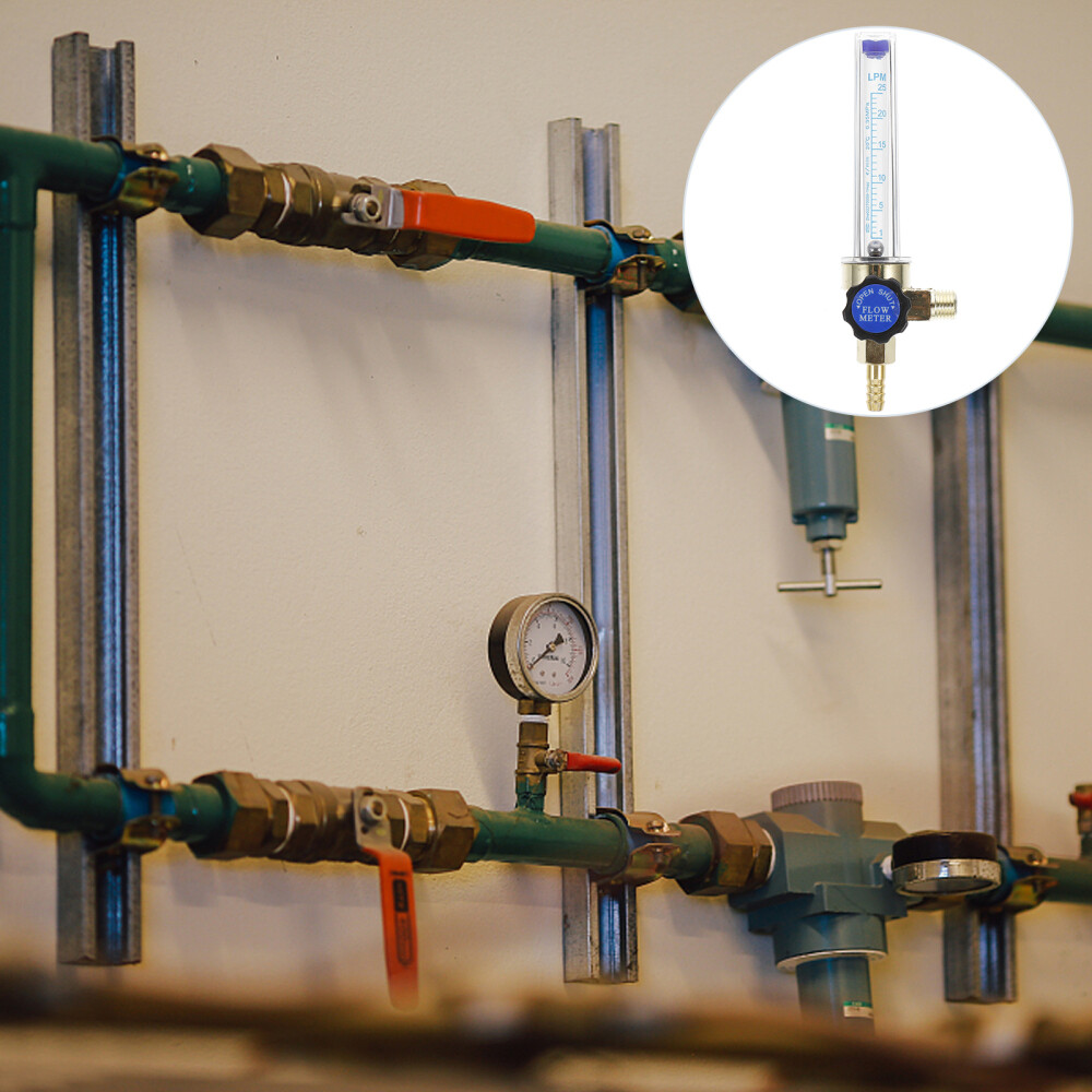 Cfm Argon Gas Flowmeter Regulator Gauge Pressure Electronics Industry