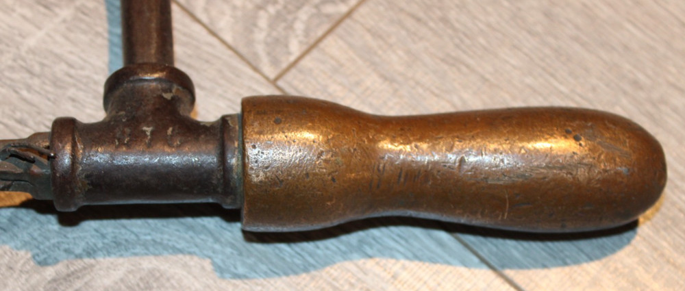 ANTIQUE BRASS HANDLE HACK SAW