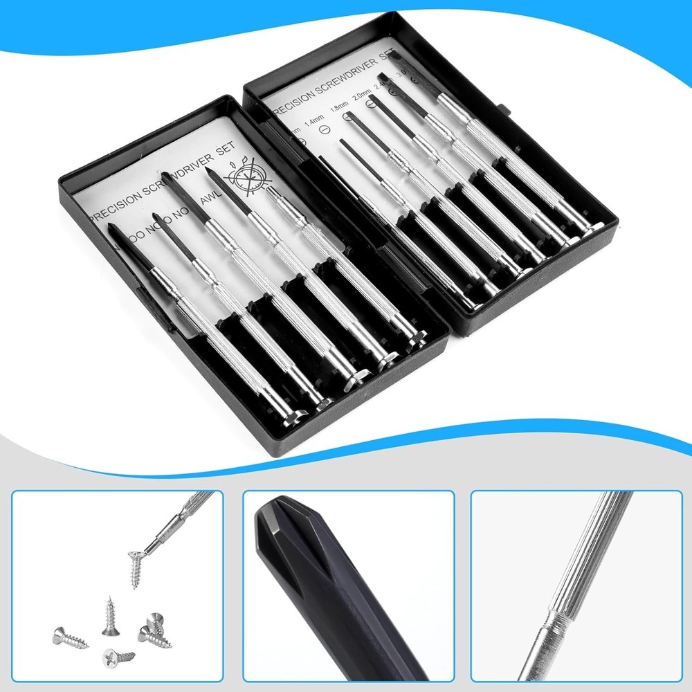 11 Pcs Small Precision Screwdriver Set, Tiny Screwdriver Set, Mini Screw Driver