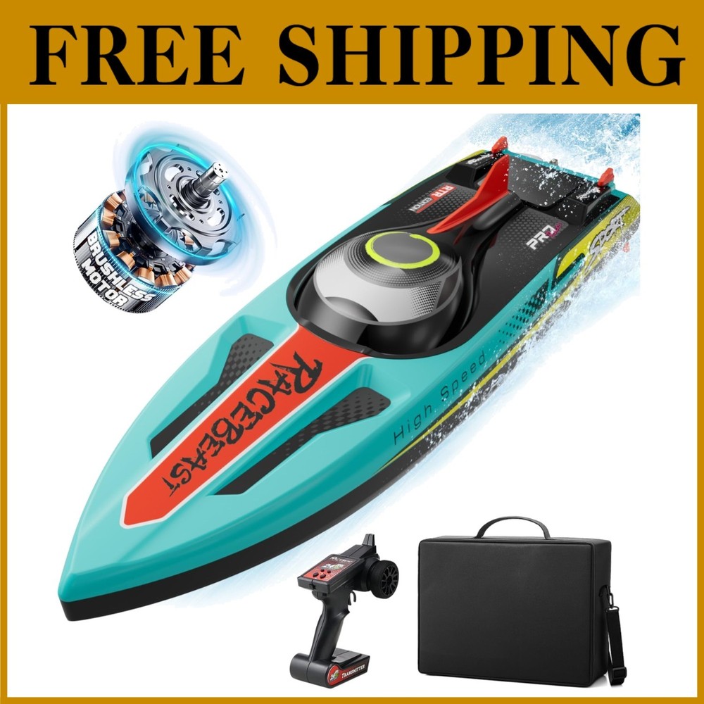 19" Racing Boat with LED Lights & Fishing Function