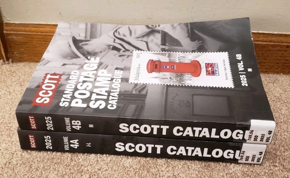 Scott Standard Postage Stamp Catalogue Guide 2025 Vol 4A (J-L) 4B (M)