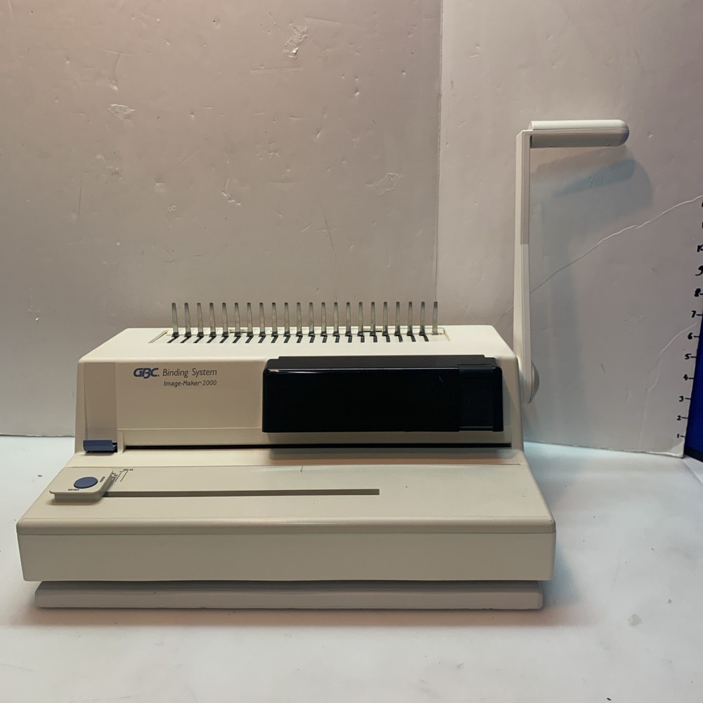 GBC Image Maker 2000 Binding Machine Punch Paper Control Arm Business With Extra