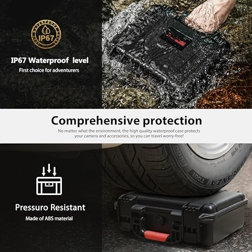 Hard Case for Insta360 ACE Pro 2, Double Layers IP67 Waterproof Shockproof