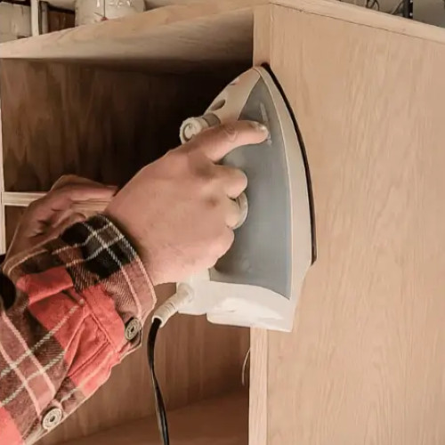 White Oak 10" x 120'' Roll Preglued Wood Veneer Edgebanding, Iron on Hot Melt.