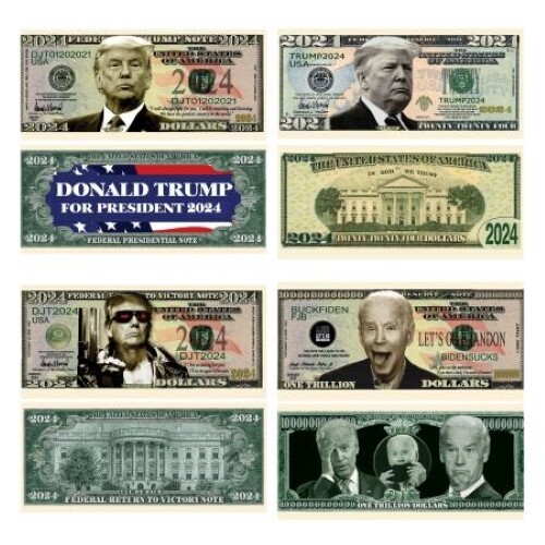 20 Pack Donald Trump MAGA Money Presidential Collection 2024 Dollar Bills