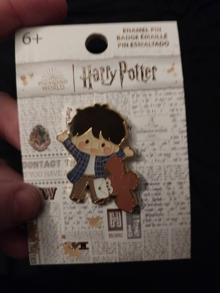 Harry Potter Chibi Harry and Hedwig pin