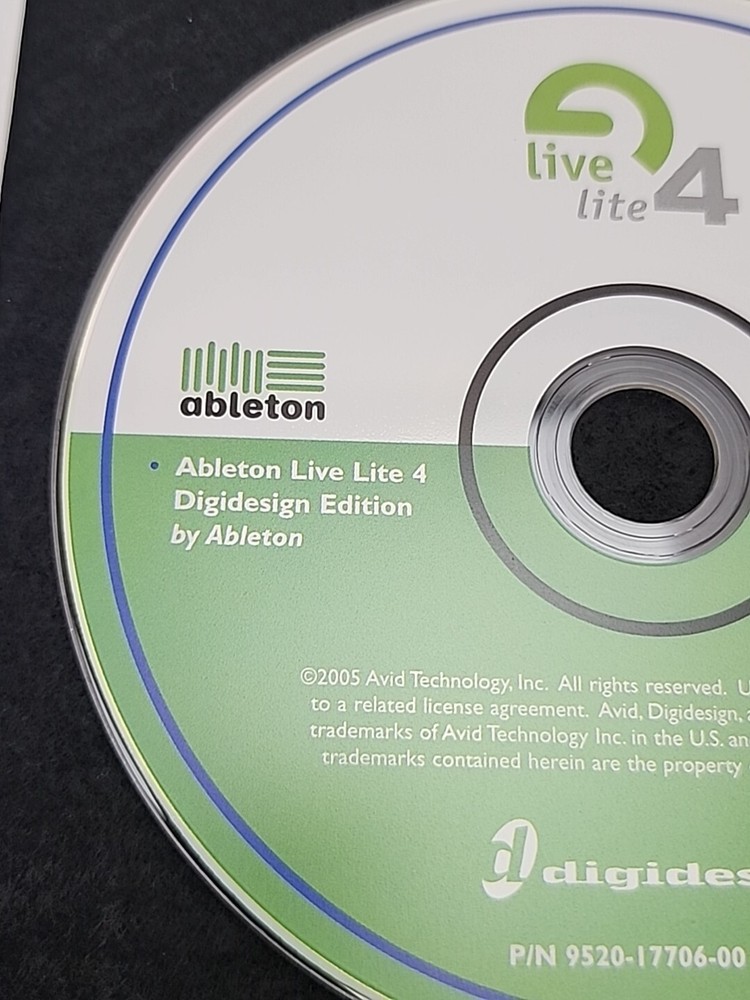 Digidesign ableton live lite 4 MAC & WIN. CD -- Disc Only