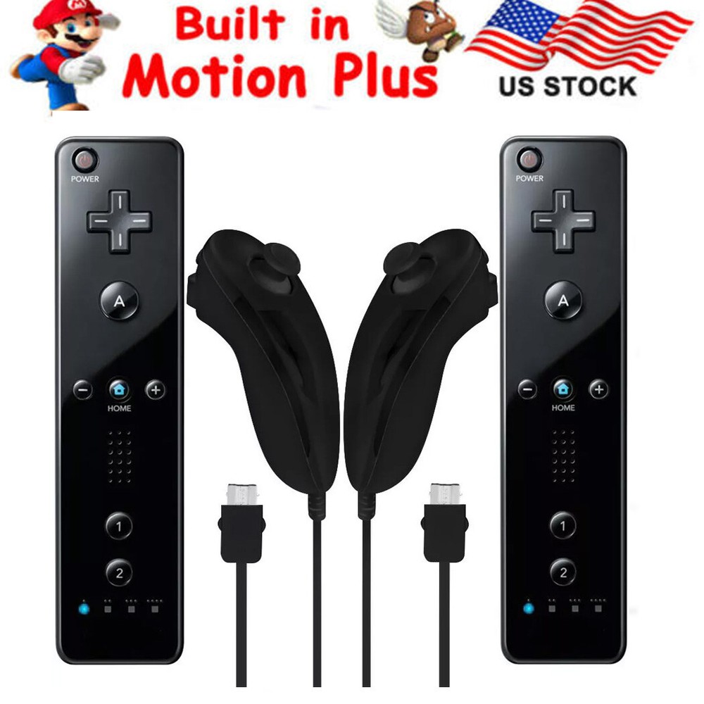 Motion Plus Wii Remote Controller and Nunchuck for Wii/Wii U Console Video Games