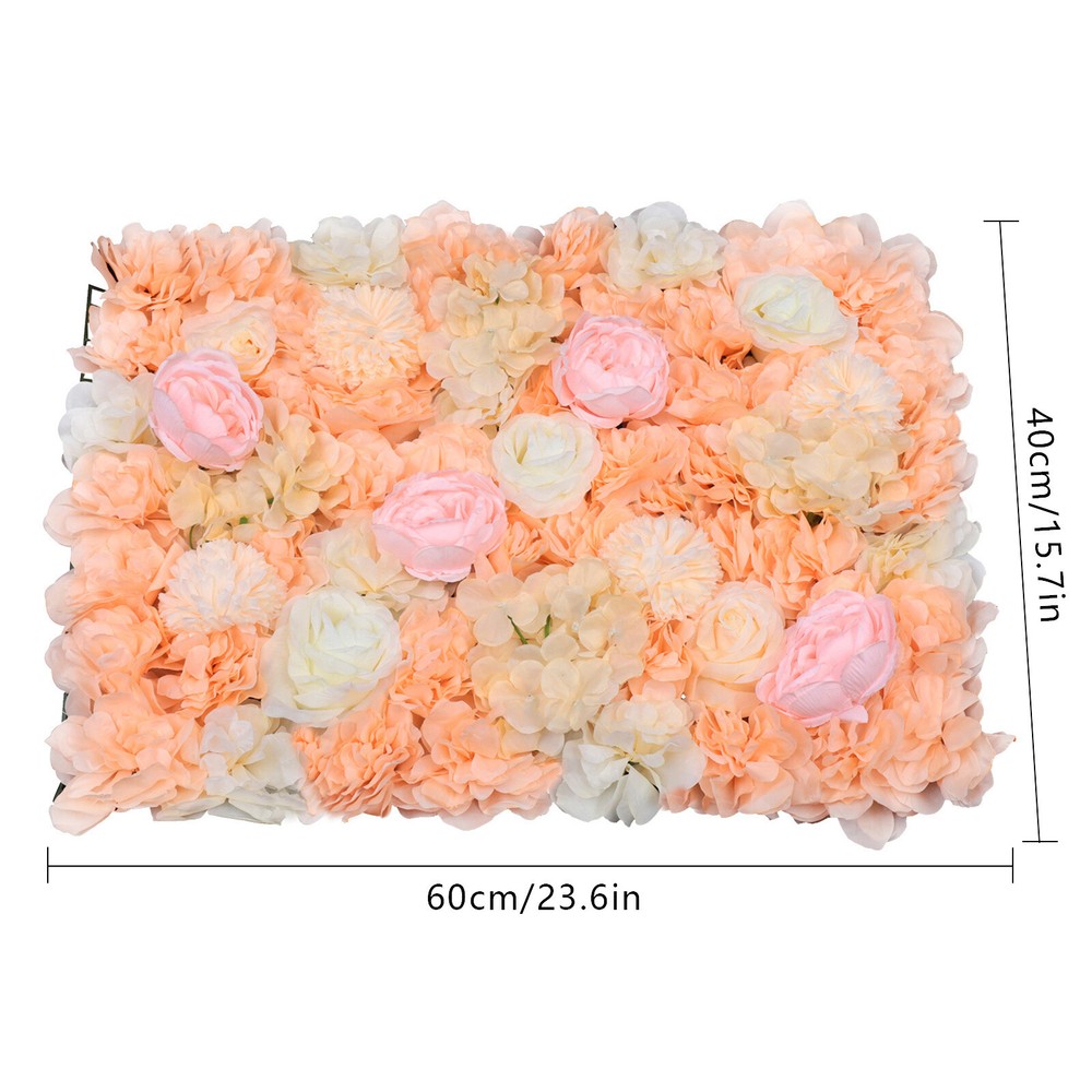 6 Artificial Flower Wall Panel Floral Backdrop Wedding Decorative Wall Panel