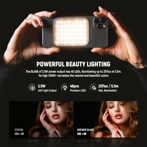BASICS Magnetic Selfie Light Compatible with MagSafe BL48B w/Standard Package