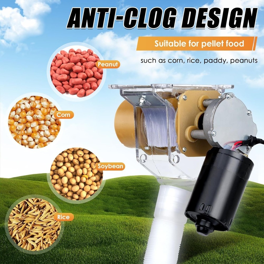 Timed Automatic Chicken Feeder 16 Groups of Timer & Quantitative Poultry Feeders