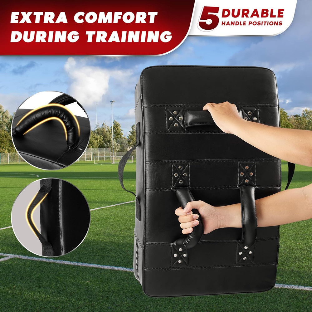 Blocking Pad, Solid Rivets & Durable Leather Shield Pads, American Football. Bas