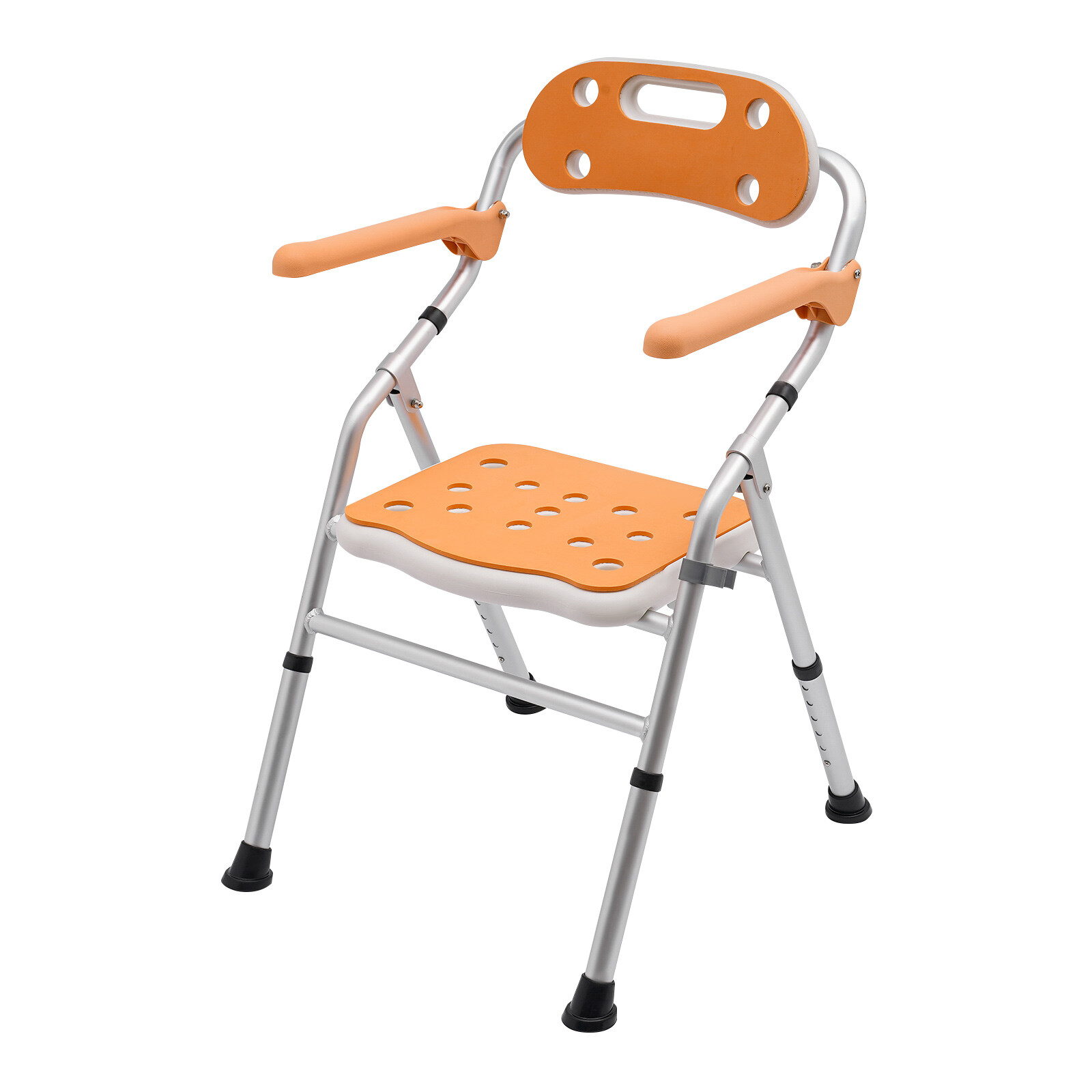 Foldable Shower Seat Folding Bath Chair Bathroom Shower Chair Height Adjustable