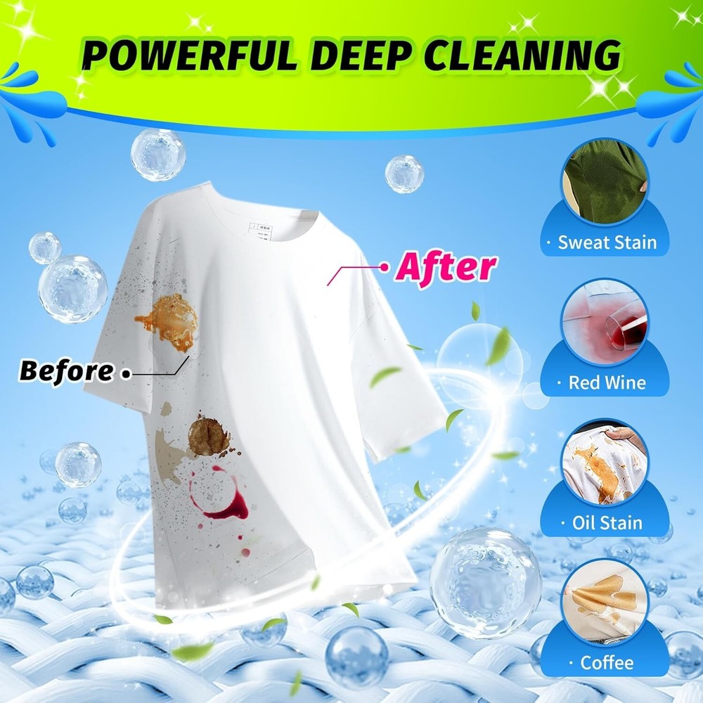 Laundry Detergent Sheets - 200 Loads (100 Sheets) Fragrance Free -