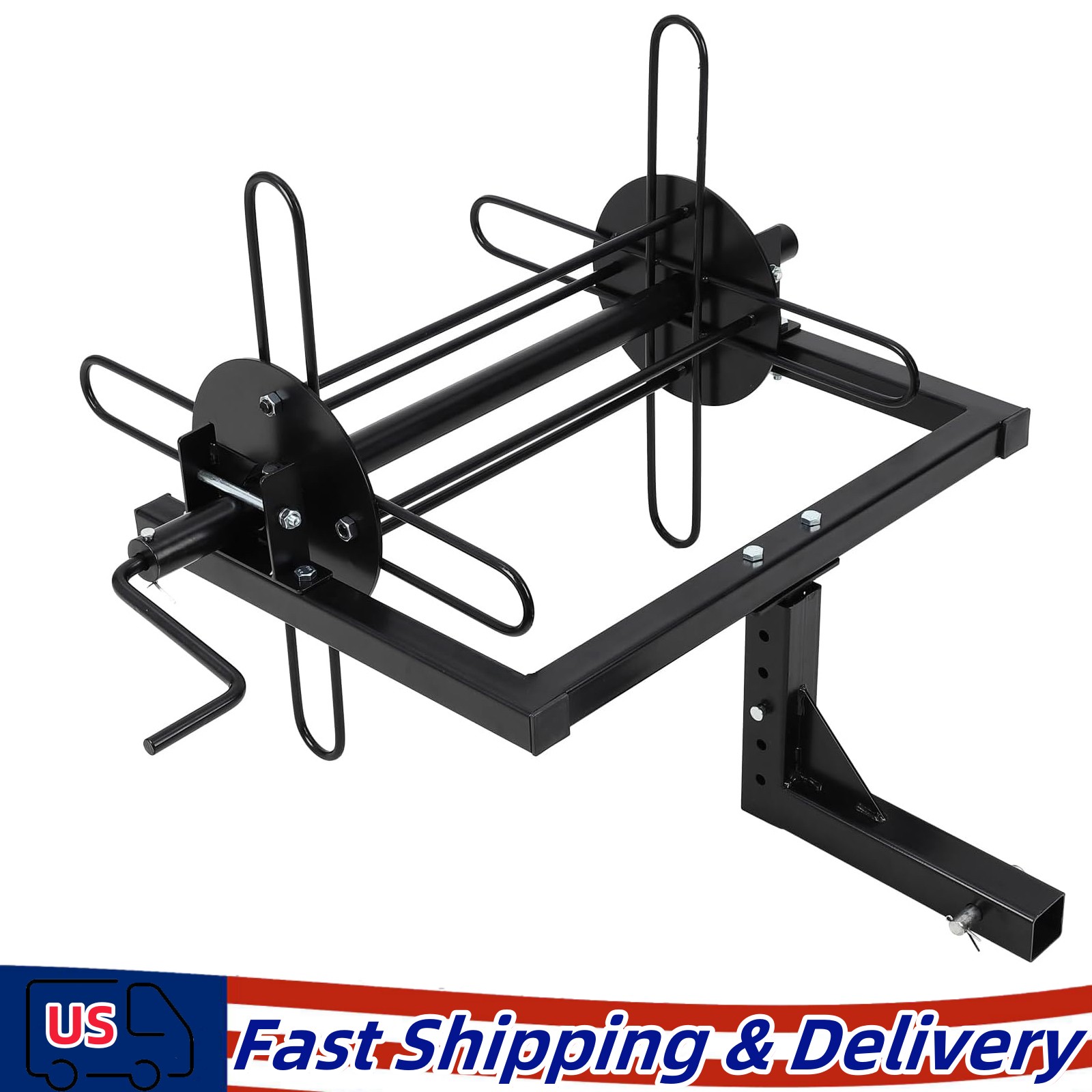 Bolt-On ATV Barbed Wire Unroller for Fencing Needs w/ 2" Receiver Hitch