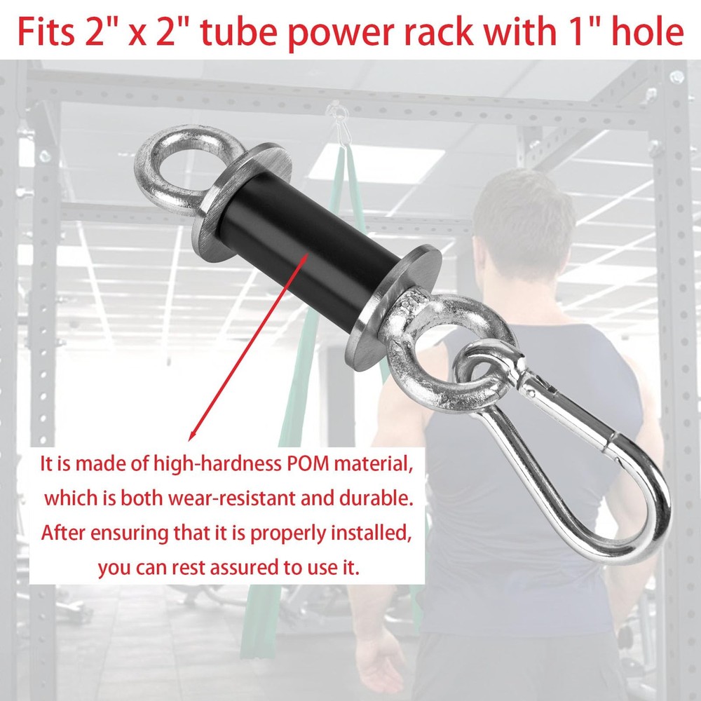 2PCS Power Rack Attachments, Heavy Duty Squat Rack Attachments, Power Rack Sh...