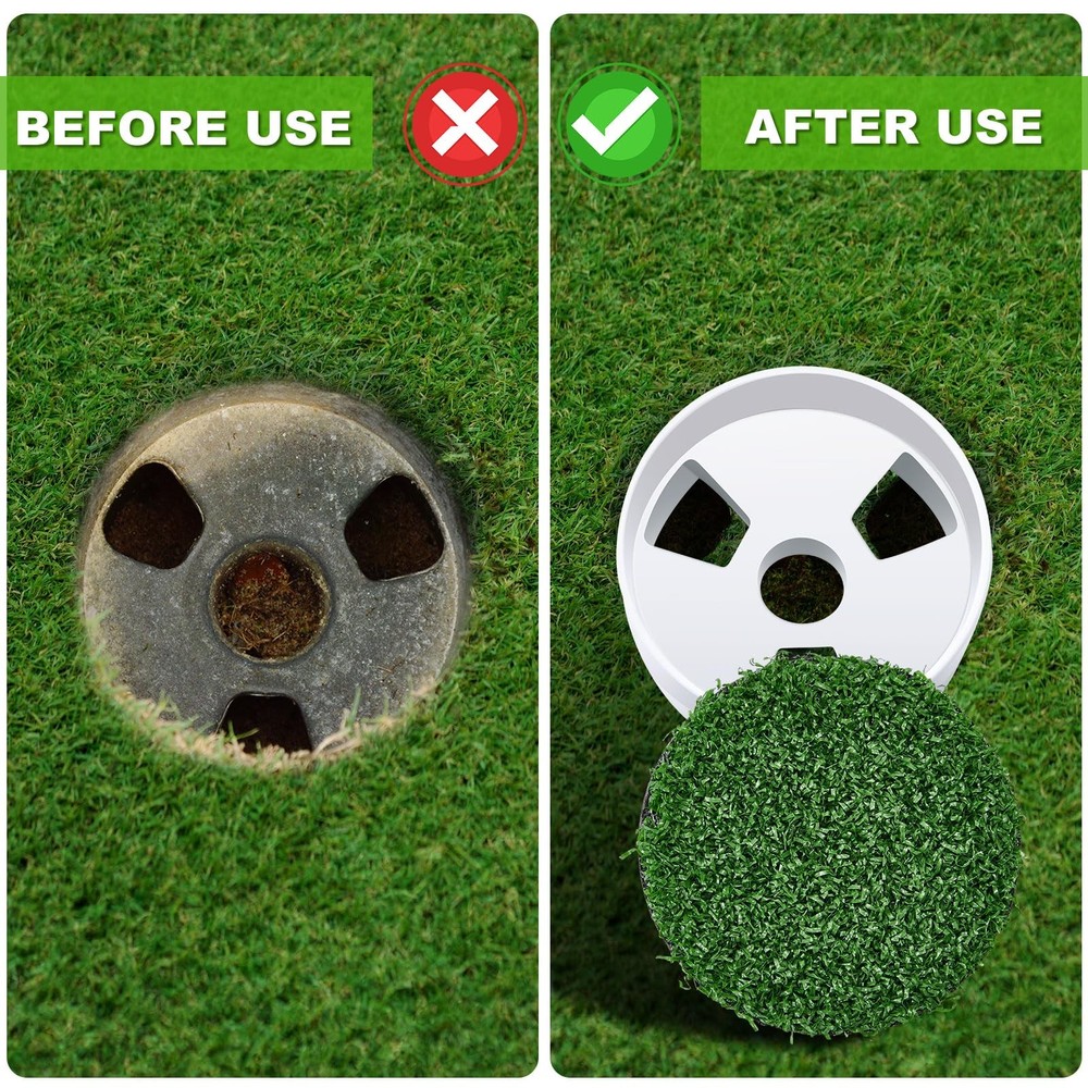 2 Sets Golf Hole Cup for Putting Green Golf Accessories for Backyard Practice...