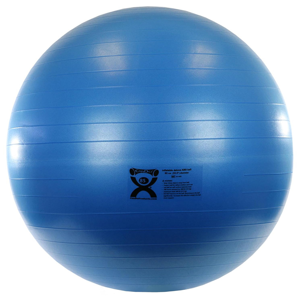Inflatable Exercise Ball -Blue 33.5", Durable Extra Thick Non-Slip Stability Bal