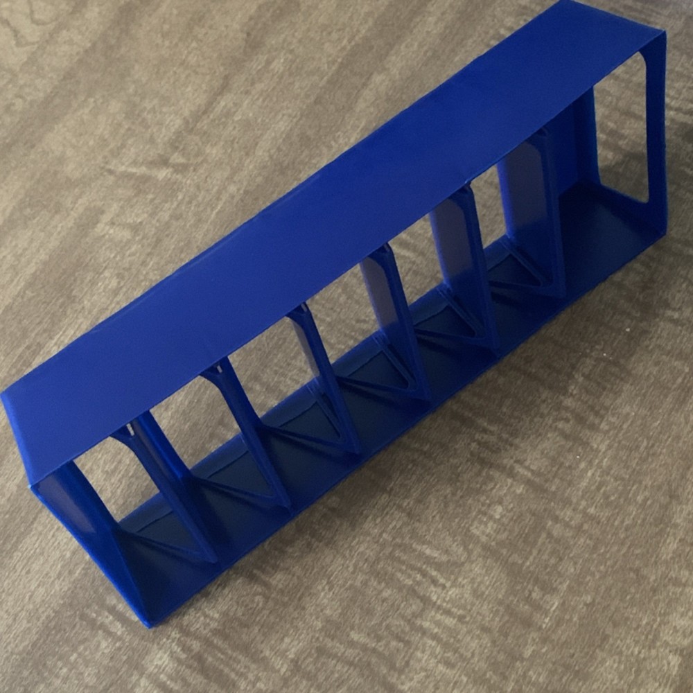 Blue Plastic Divided Storage Bin Organizer/Sorting Tray/Displayer