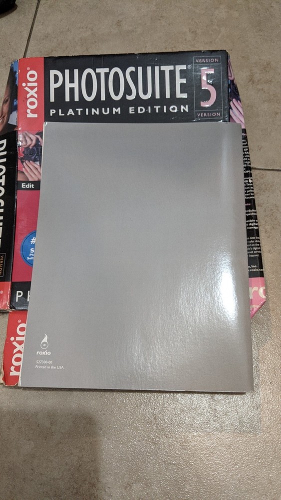 Roxio PhotoSuite 5 Platinum Edition Image Editing Software CD