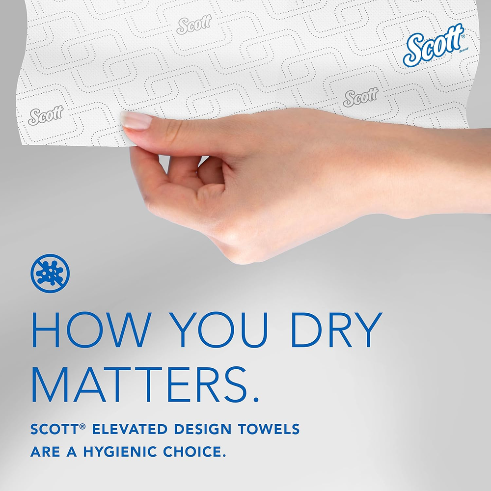 Scott® Essential High-Capacity Hard Roll Towels (02001), with Elevated Design an