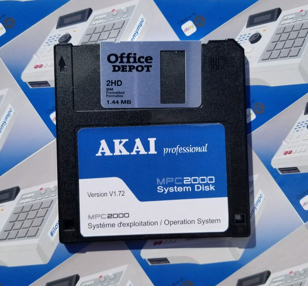 Akai MPC 2000 OS Ver. 1.72 Floppy Disk Boot Disk Operating System