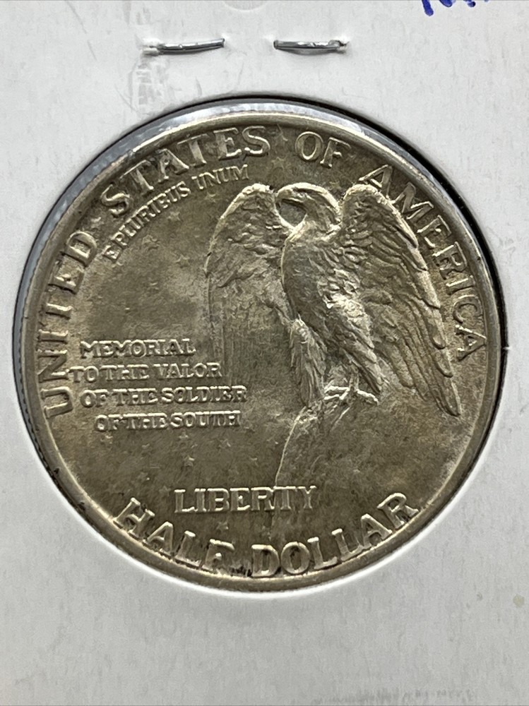 Stone Mountain Commemorative Half Dollar 1925 Solid BU Golden Toning