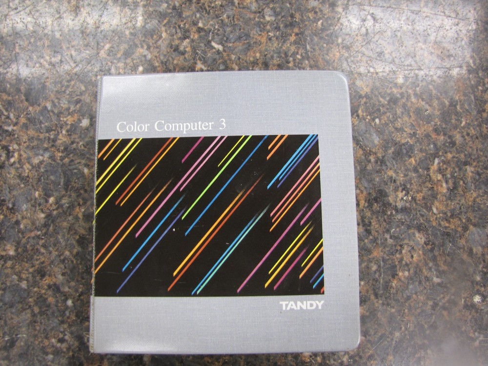 Tandy OS-9 Level 2 Multi-Vue Software & Manuals Binder 5.25" Disk CoCo 3 -MZ23