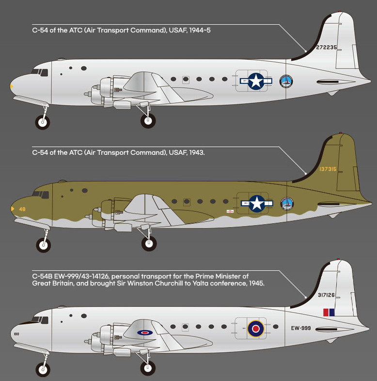 Academy 12652 Douglas C-54 Skymaster 1/144 Scale Plastic Model Kit