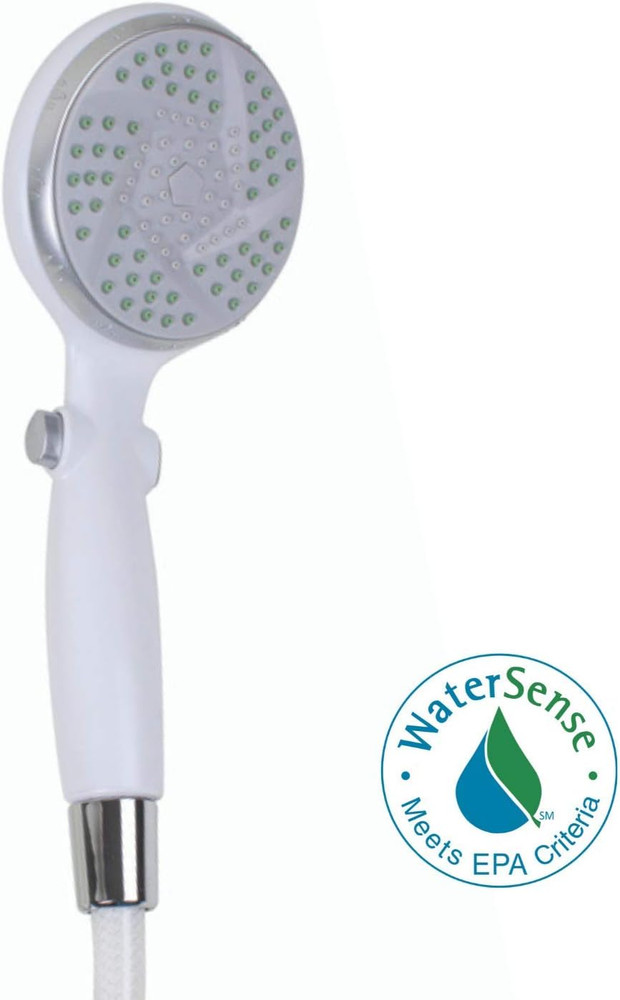 Handheld Shower Head with Extra Long 84" Flexible Hose and Convenient Pause Func
