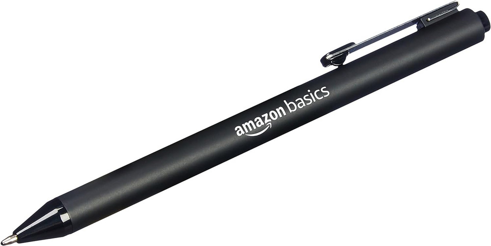 Black Ballpoint Pens for Smooth Writing, Retractable, 12-Pack