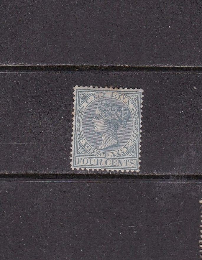 Ceylon 1872 4c Grey Mint part gum SG122