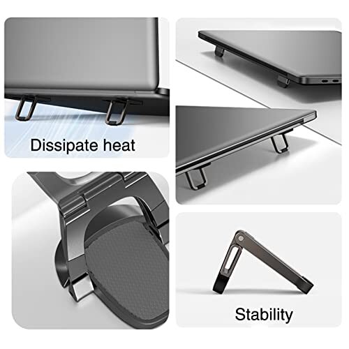Computer Keyboard Stand Riser for Desk Adjustable Laptop Stand Riser Aluminum