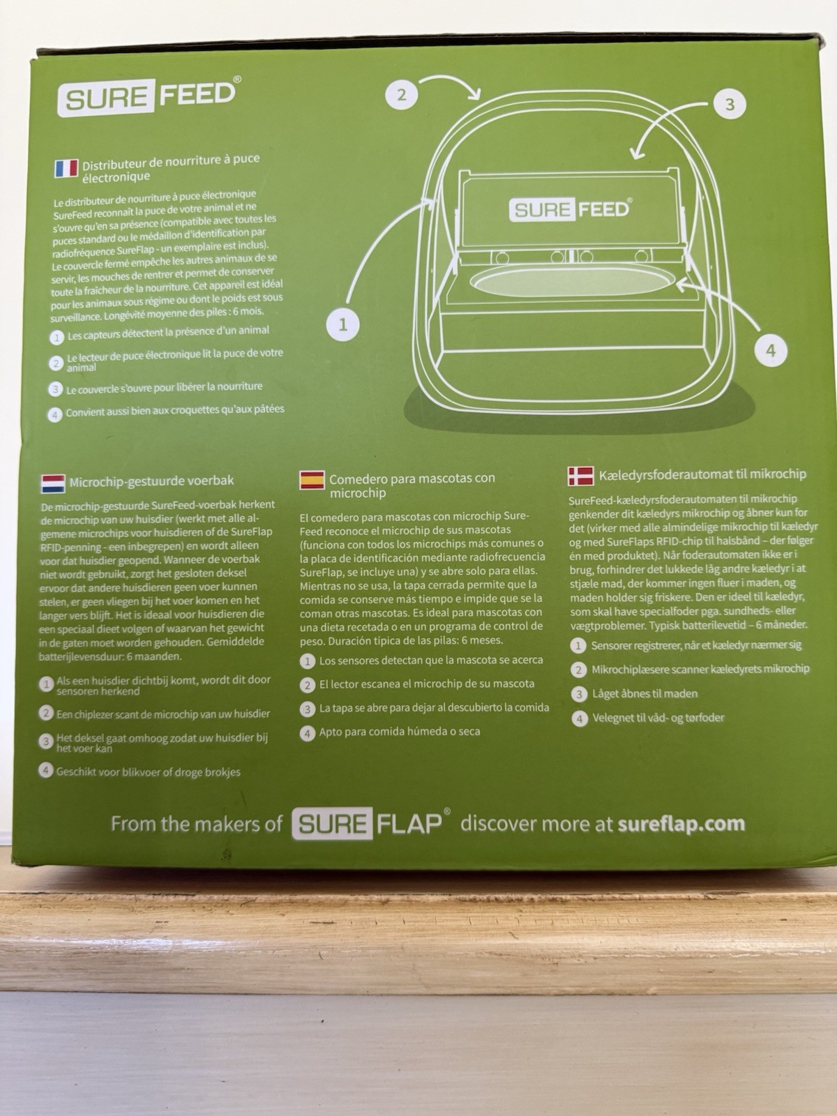SureFlap MPF001 SureFeed Microchip Pet Feeder - White