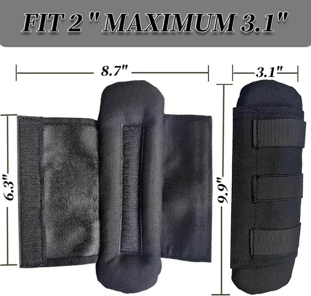 2 Pack Tactical Shoulder Strap Pads for 3'' Sling & Backpack Straps