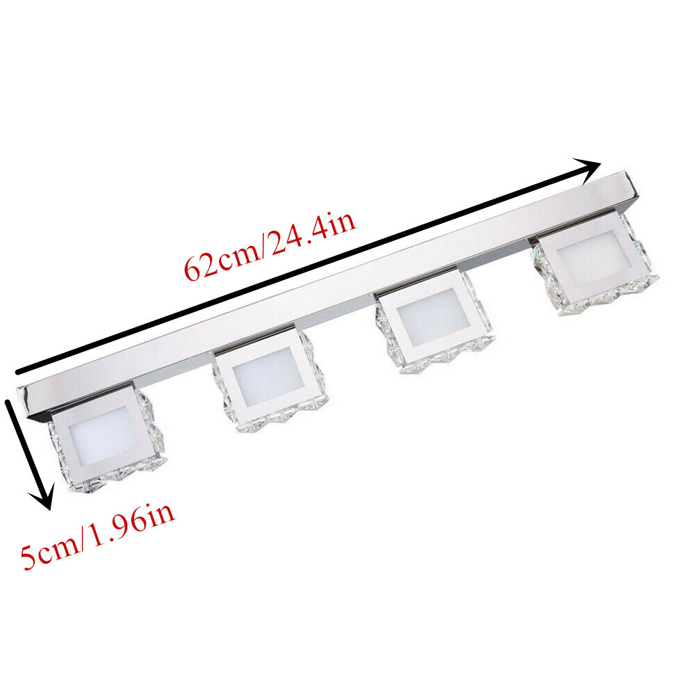 Modern Bathroom Mirror Crystal LED Light Lamp Vanity Light Make-up Wall Sconce