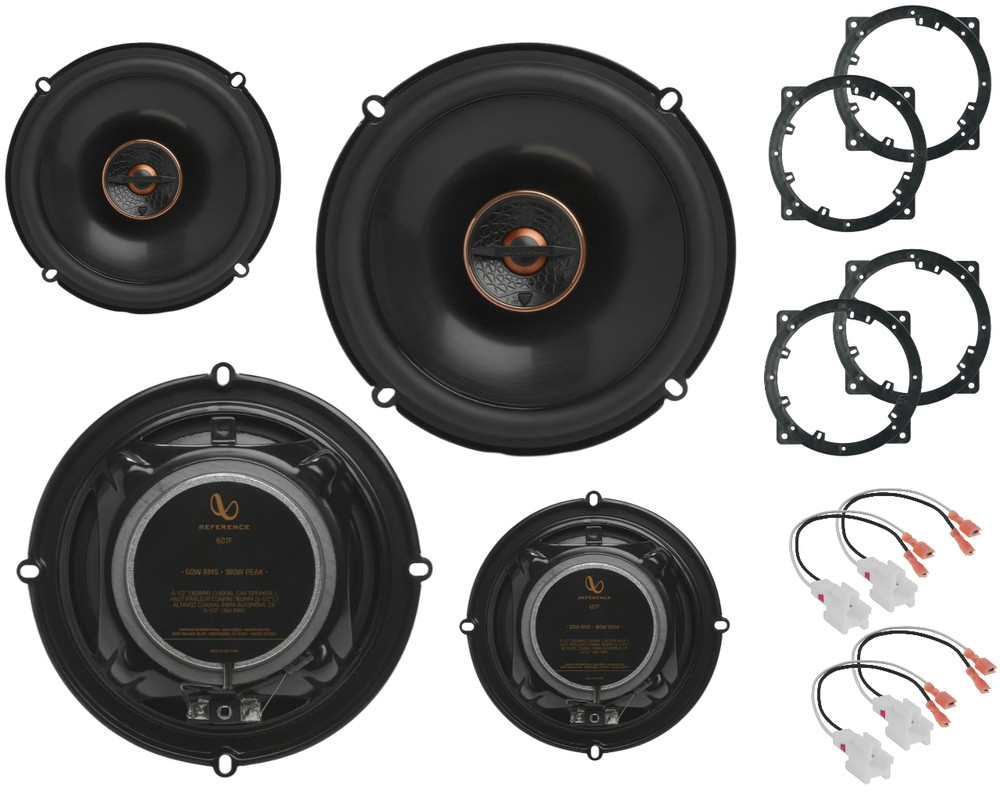 Infinity Front & Rear Car Speakers Replacement/Upgrade for 2011-2015 Kia Optima