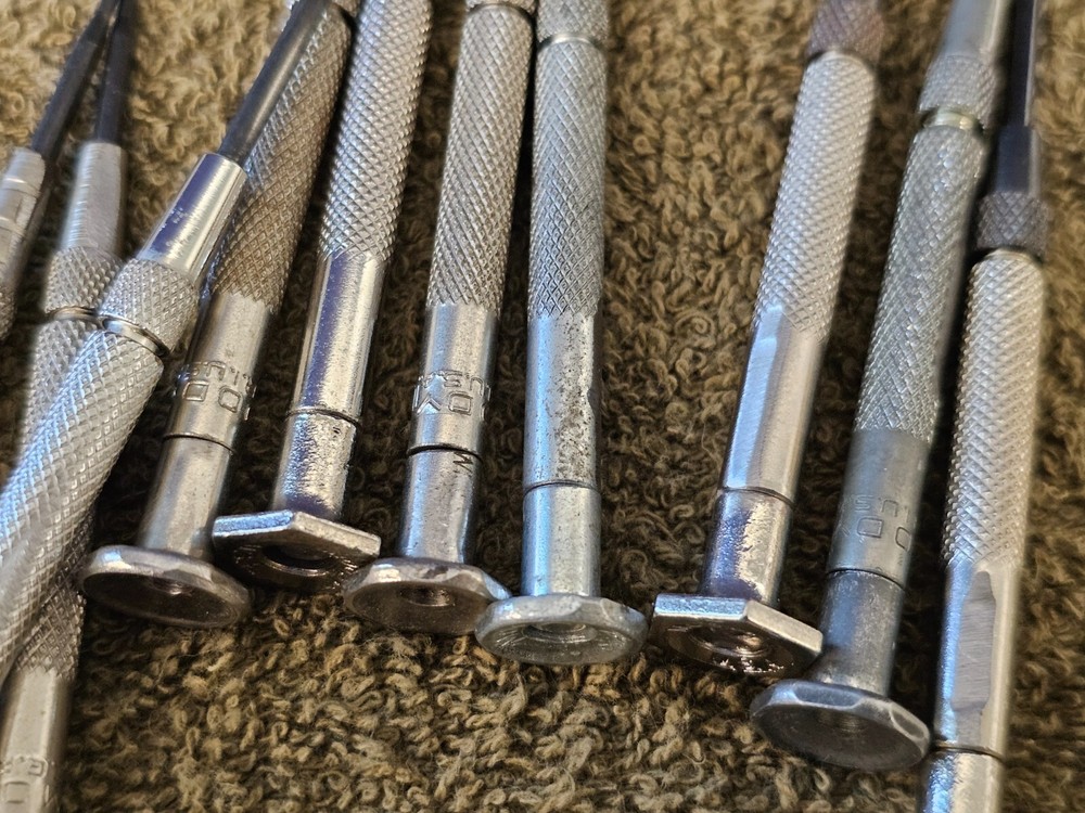 20 Moody Precision Screwdriver Mini Driver Bit Flat Head Set Changeable Tips USA