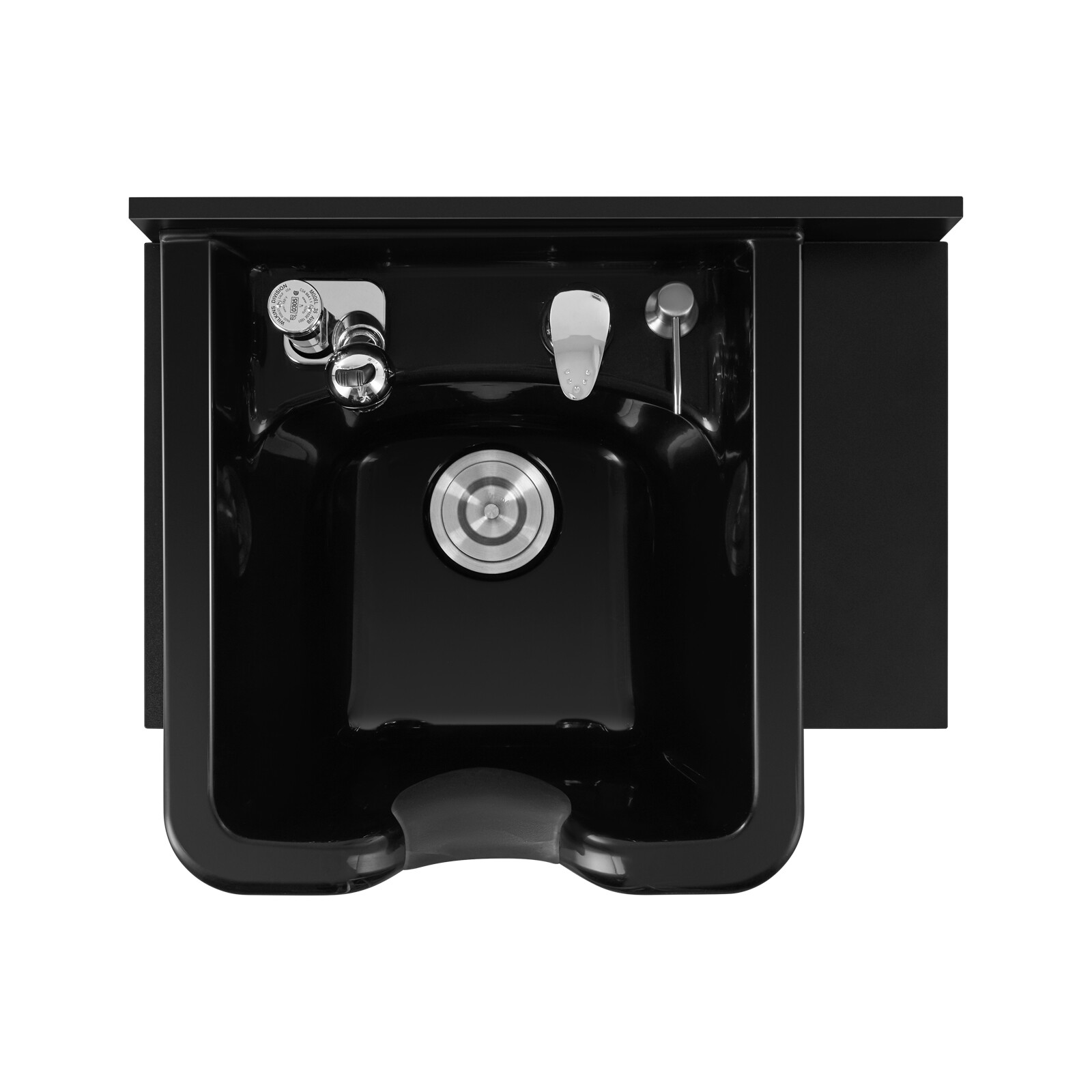 Backwash Sink Station Shampoo Bowl Beauty Spa Salon Hair Barber Equipment Black