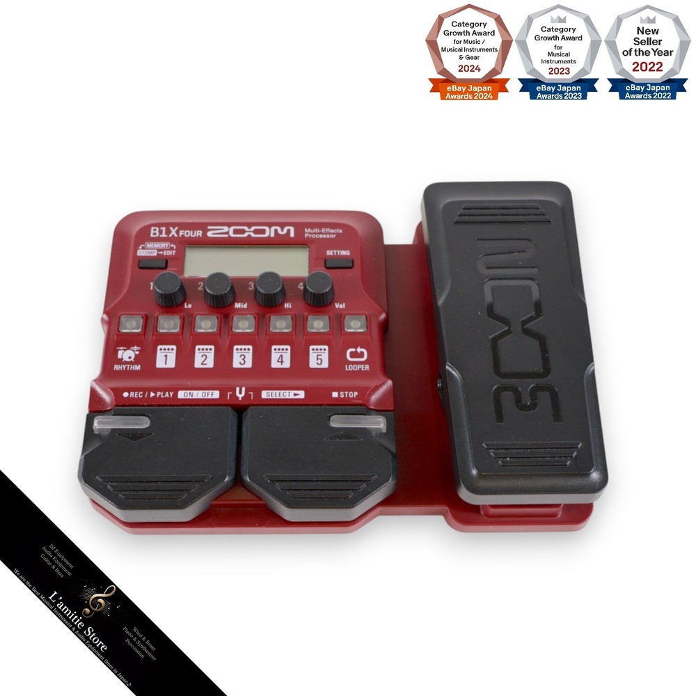 Zoom B1X FOUR Bass Multi-effects Processor Expression Pedal B1X  FOUR Tested JP