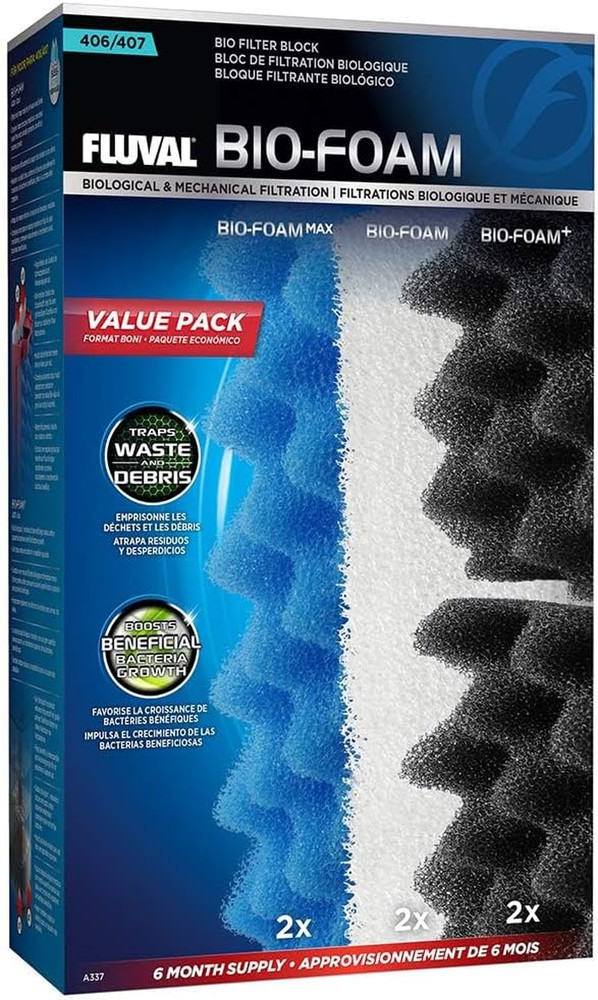 406/407 Bio Foam Value Pack, Replacement Aquarium Filter Media
