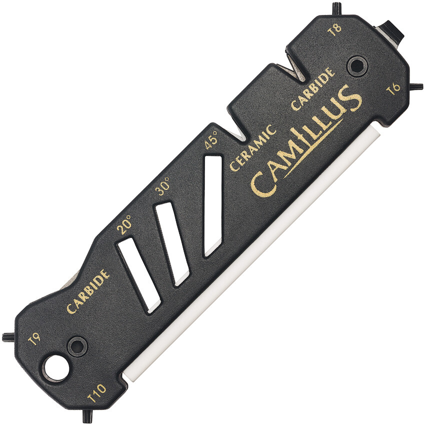 Camillus Glide Knife Blade Hook Carbide Multi-Angle Sharpener Screwdriver 19224