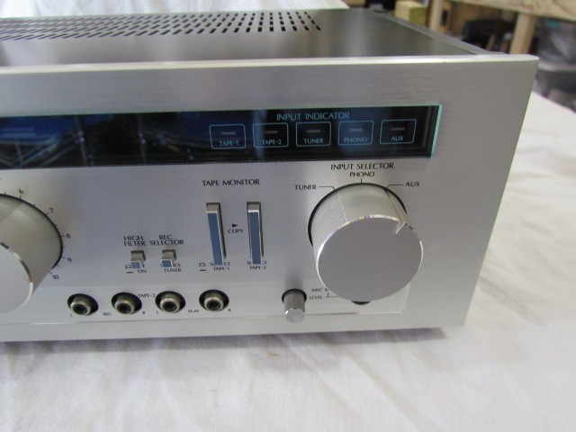 Sansui Integrated DC Servo Amplifier A-7 Silver Face -Tested -Working-VERY CLEAN