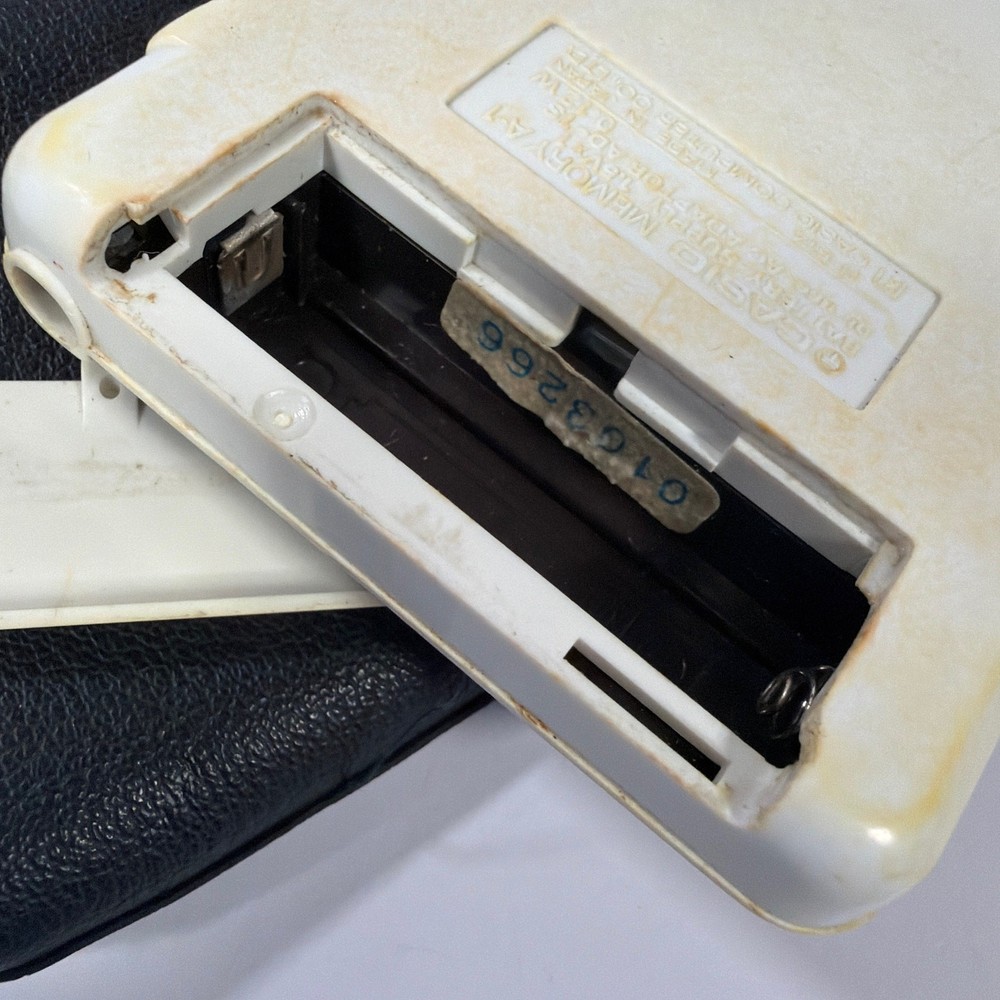 Casio Memory A-1 H-814 Vintage Electronic Calculator with Case Tested Working