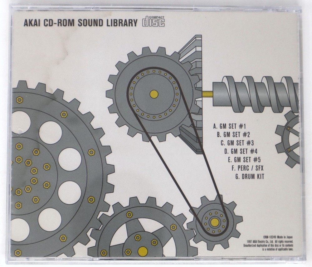 Akai Professional Sound Library Volume 8 Akai Format Sample Library Sampling CD