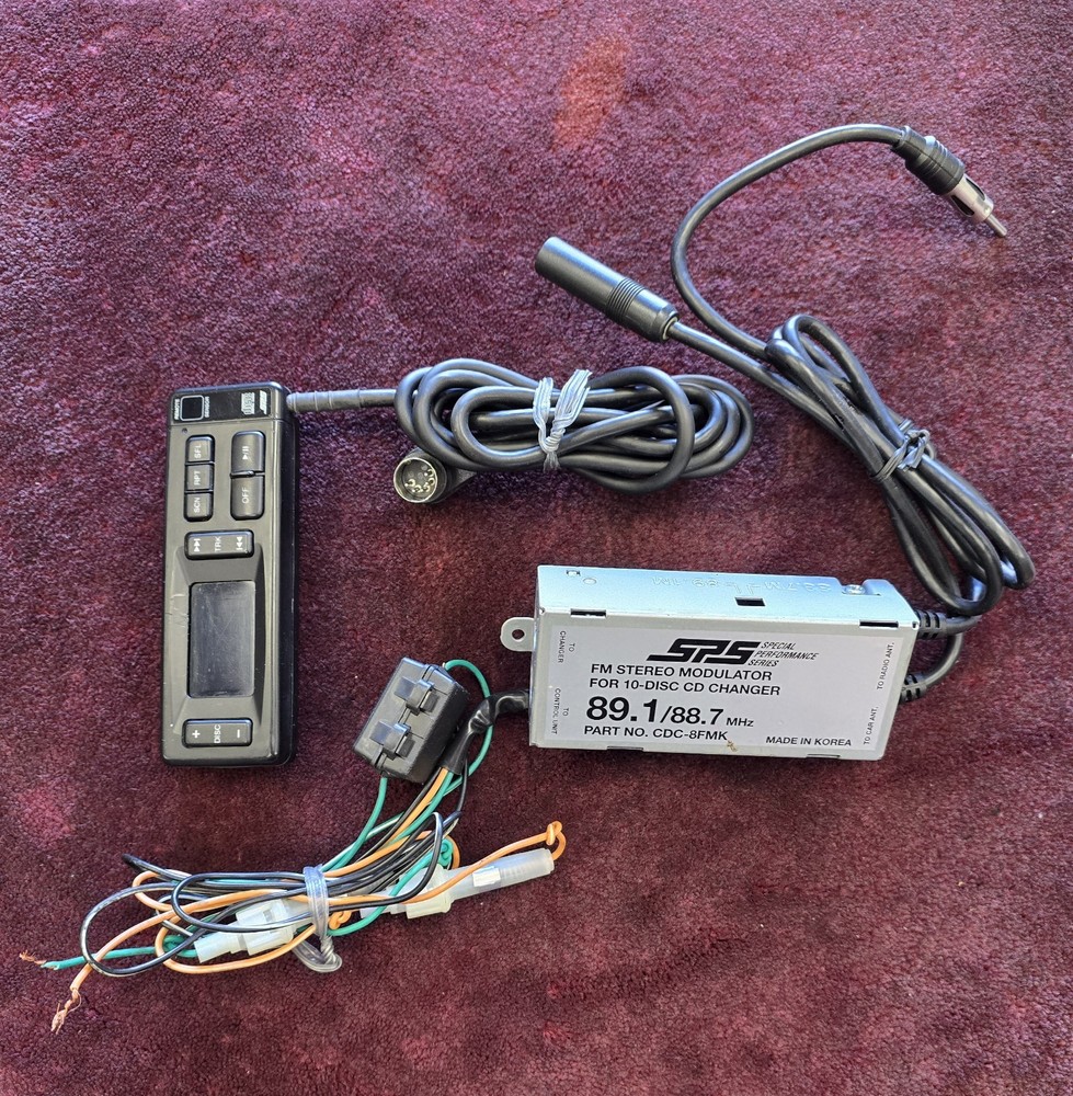 SPS CDC-COM & CDC-8FMK CD Changer Controller & FM Modulator * TESTED AND WORKING